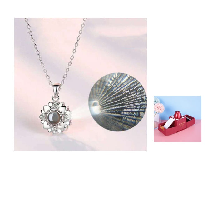 BTN Metal Rose Jewelry Gift Box with Crystal Necklace – Valentine’s & Wedding Gift - Baby Time Now