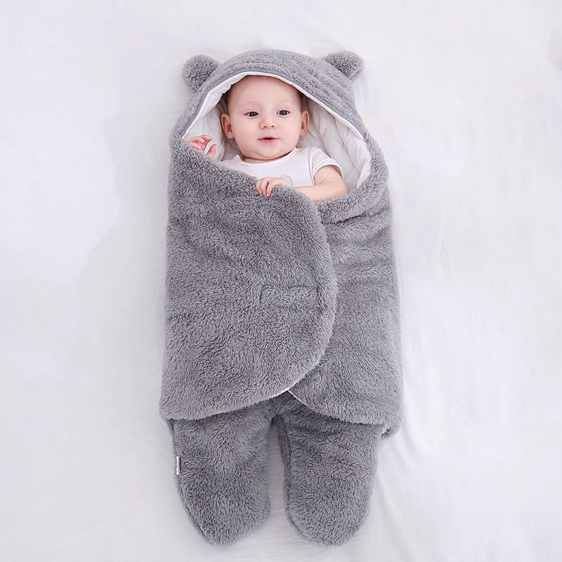Baby Sleeping Bag Envelope for Newborn Baby Winter Swaddle Blanket - Baby Time Now