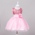 BTN Baby Sequin Princess Dress – Flower Girl, Wedding & Party Dress in 10 Colors - Baby Time Now