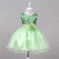 BTN Baby Sequin Princess Dress – Flower Girl, Wedding & Party Dress in 10 Colors - Baby Time Now