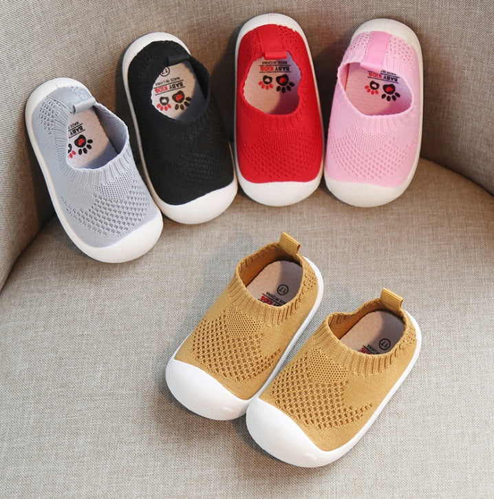 BTN Toddler Shoes – Soft Cotton Unisex Shoes for Boys & Girls | Sizes 14–23 - Baby Time Now
