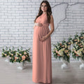 BTN Lace Sleeveless Motherhood Dress – Elegant Polyester Dress for Moms-to-Be - Baby Time Now