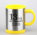 BTN Self-Stirring Coffee Mug – 400ml Stainless Steel Automatic Mixer Cup | Leak-Proof Design - Baby Time Now