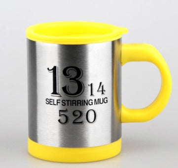 BTN Self-Stirring Coffee Mug – 400ml Stainless Steel Automatic Mixer Cup | Leak-Proof Design - Baby Time Now