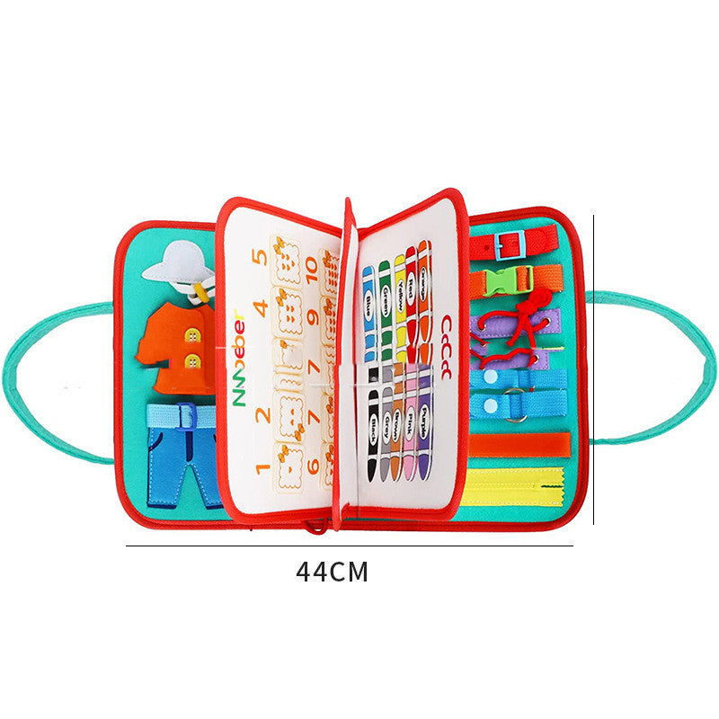 BTN Busy Book – Montessori Sensory Learning Toy for Toddlers & Preschool Kids - Baby Time Now