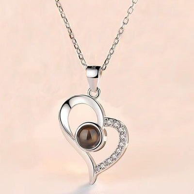BTN Metal Rose Jewelry Gift Box with Crystal Necklace – Valentine’s & Wedding Gift - Baby Time Now