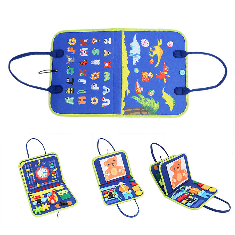BTN Felt Learning Board – Portable Montessori-Inspired Educational Toy for Kids Ages 4–6 - Baby Time Now