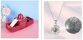 BTN Metal Rose Jewelry Gift Box with Crystal Necklace – Valentine’s & Wedding Gift - Baby Time Now