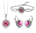 BTN Korean Style Jewelry Set – Necklace, Earrings & Bracelet | Wedding & Gift Jewelry - Baby Time Now