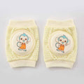 Children’s Breathable Mesh Knee Pads – Crawling & Walking Safety Elbow Pads, Cute Animal Designs (14×10cm, Ages 0–4)