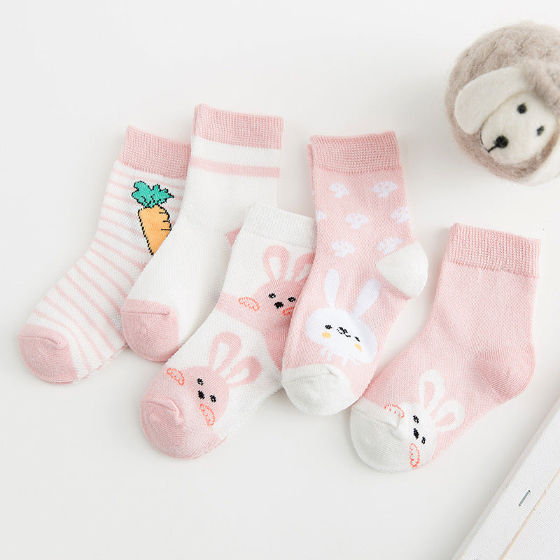 Cotton breathable male and female baby socks - Baby Time Now