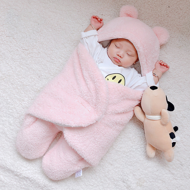 Baby Sleeping Bag Envelope for Newborn Baby Winter Swaddle Blanket - Baby Time Now