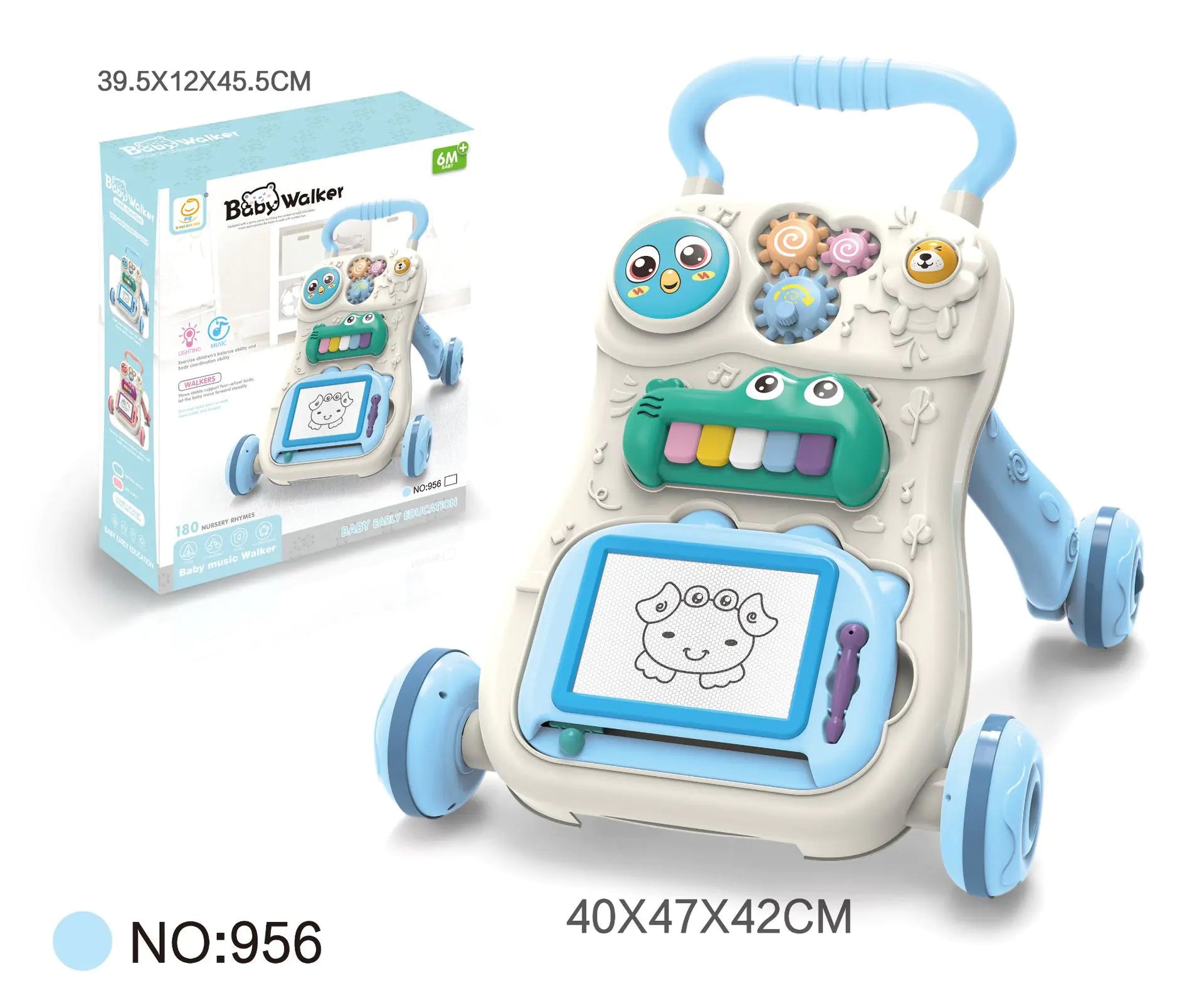 BTN Multifunctional Baby Walker with Music – Learning Toy for 0–3 Years - Baby Time Now