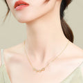 BTN Retro Folding Heart Clover Pendant Necklace – Magnetic 4-in-1 Love & Luck Jewelry - Baby Time Now