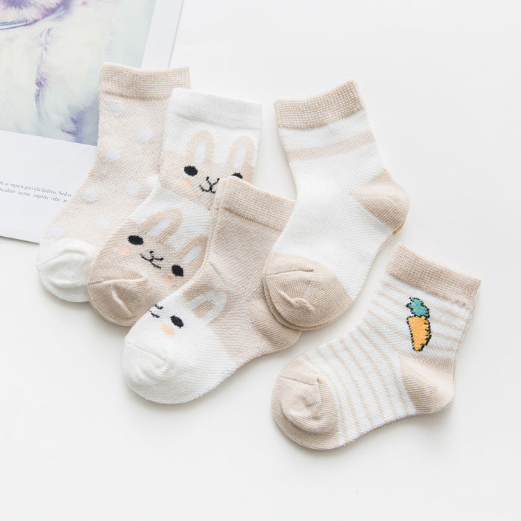 Cotton breathable male and female baby socks - Baby Time Now