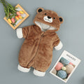 BTN Baby Cotton Hooded Onesie – Thick Winter Jumpsuit for Infants & Toddlers - Baby Time Now