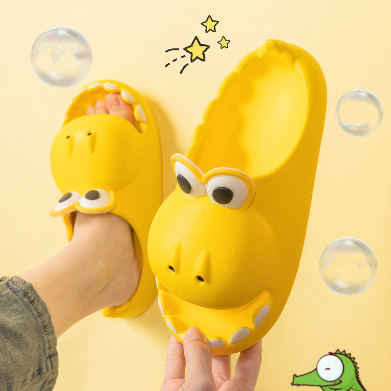 BTN Kids Dinosaur Slippers – Cute EVA Summer Sandals for Baby, Kids & Family - Baby Time Now