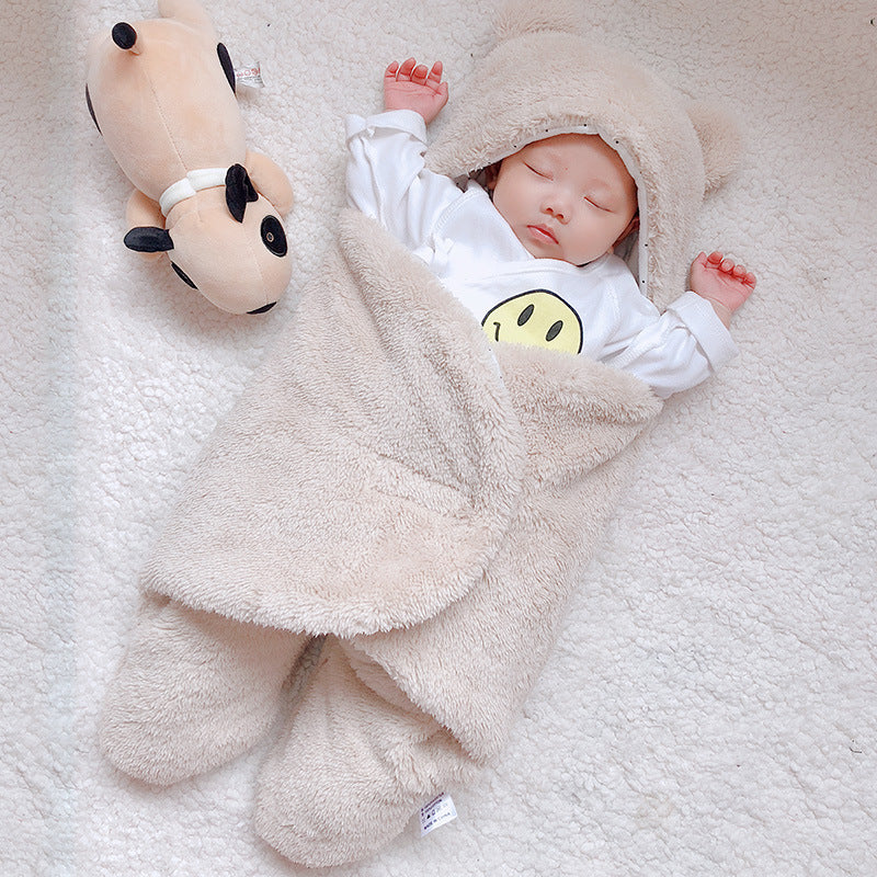 Baby Sleeping Bag Envelope for Newborn Baby Winter Swaddle Blanket - Baby Time Now
