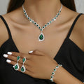 BTN Bridal Jewelry Set – Necklace, Earrings & Bracelet | Wedding & Party Jewelry - Baby Time Now