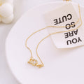 BTN Titanium Steel Love Necklace – Women’s Fashion Jewelry Gift for Valentine’s Day - Baby Time Now