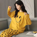 BTN Pajamas Set Women Cute Cartoon Print Sleepwear 2 Piece Lounge Sets - Baby Time Now