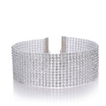 BTN Crystal Rhinestone Choker Necklace – Women’s Wedding & Party Jewelry - Baby Time Now