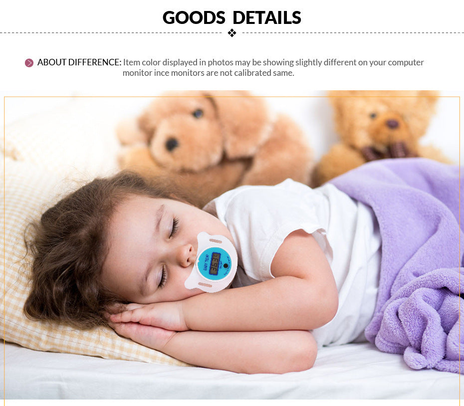 Baby pacifier digital thermometer - Baby Time Now