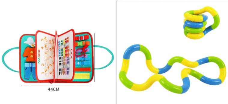 BTN Busy Book – Montessori Sensory Learning Toy for Toddlers & Preschool Kids - Baby Time Now
