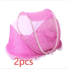 BTN Foldable Baby Bed Net with Pillow – Portable 2 Piece Set for Infant Comfort - Baby Time Now