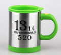 BTN Self-Stirring Coffee Mug – 400ml Stainless Steel Automatic Mixer Cup | Leak-Proof Design - Baby Time Now