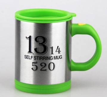 BTN Self-Stirring Coffee Mug – 400ml Stainless Steel Automatic Mixer Cup | Leak-Proof Design - Baby Time Now