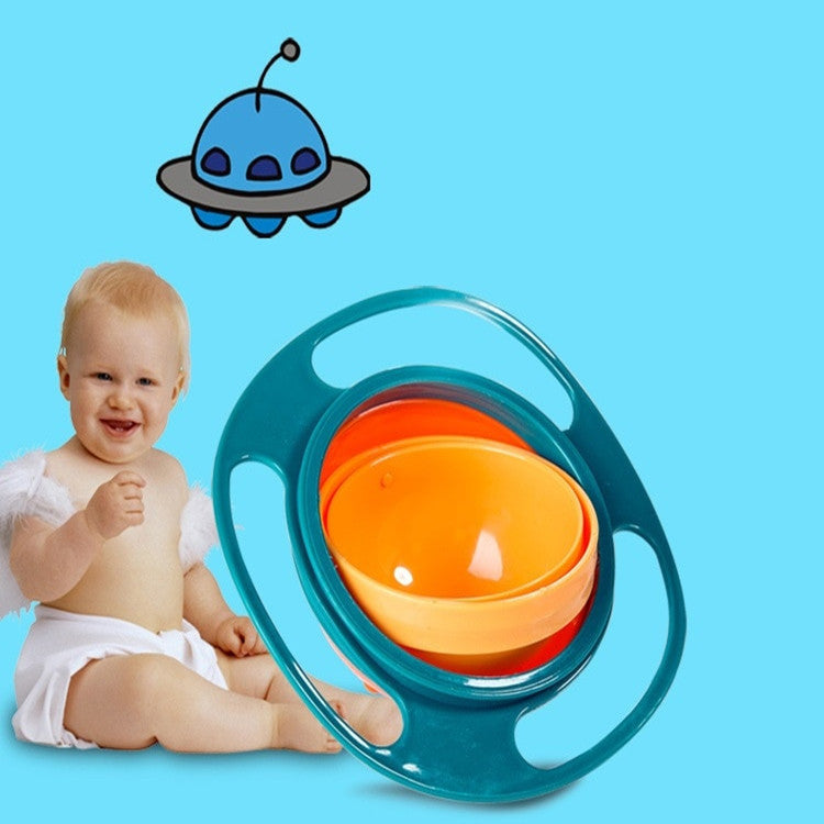 Baby sitting next to a colorful toy with a blue background