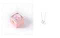 BTN Rotating Rose Jewelry Box – Elegant Acrylic Gift Box for Rings & Earrings - Baby Time Now