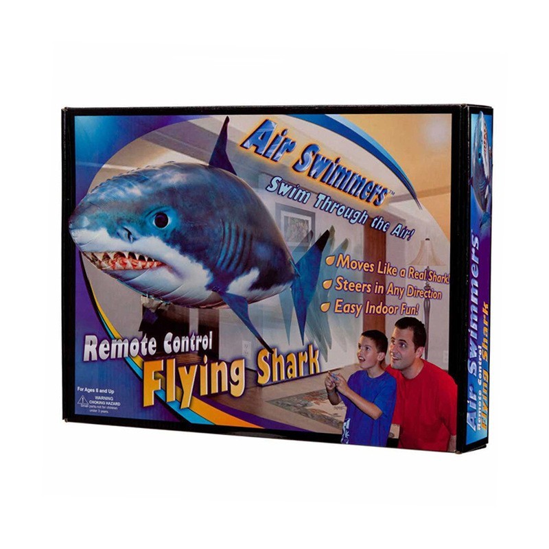 BTN Remote Control Shark Toy – Infrared Air Swimming Fish with 360° Movement - Baby Time Now