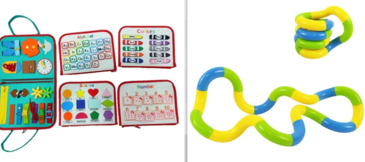 BTN Busy Book – Montessori Sensory Learning Toy for Toddlers & Preschool Kids - Baby Time Now