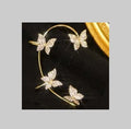 BTN Fashion Butterfly Earring – Women’s Ear Clip & Hook Jewelry in Gold & Silver - Baby Time Now