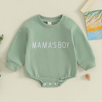 Baby Jumpsuit Winter Romper Letter Print Baby Bodysuit
