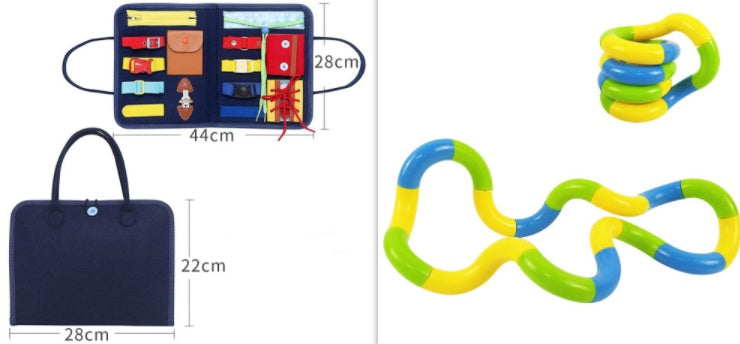 BTN Busy Book – Montessori Sensory Learning Toy for Toddlers & Preschool Kids - Baby Time Now