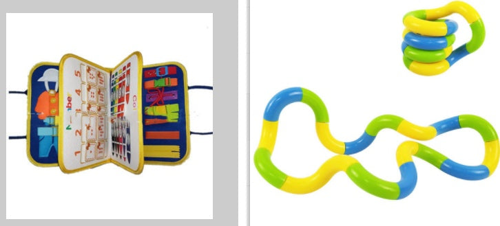 BTN Busy Book – Montessori Sensory Learning Toy for Toddlers & Preschool Kids - Baby Time Now