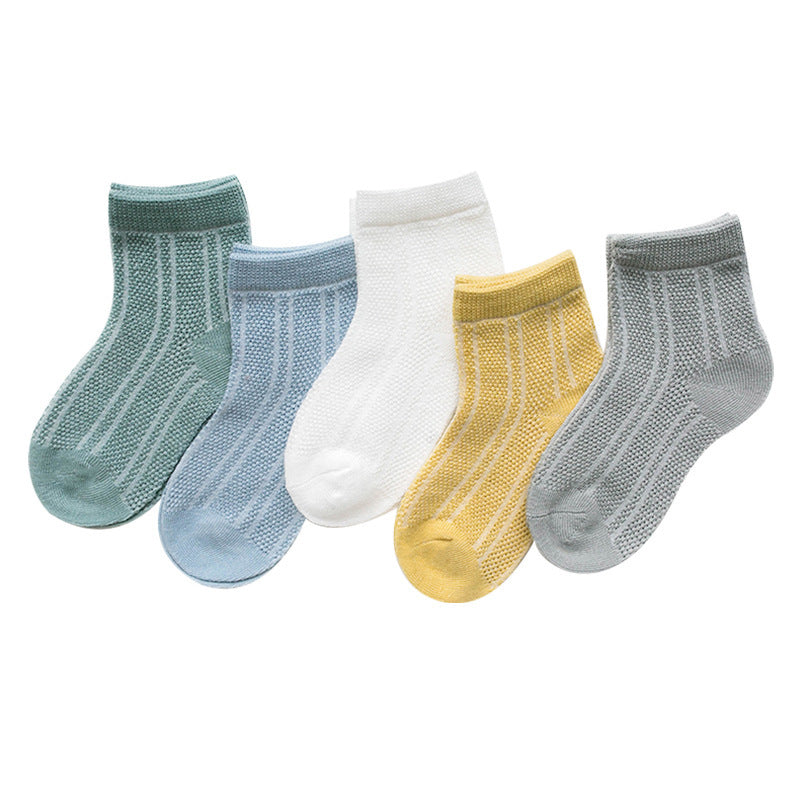 Cotton breathable male and female baby socks - Baby Time Now