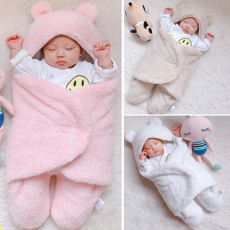Baby Sleeping Bag Envelope for Newborn Baby Winter Swaddle Blanket - Baby Time Now