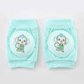 Children’s Breathable Mesh Knee Pads – Crawling & Walking Safety Elbow Pads, Cute Animal Designs (14×10cm, Ages 0–4)
