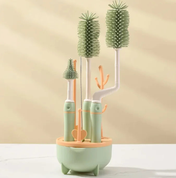 Silicone Baby Bottle Cleaning Brush - Baby Time Now