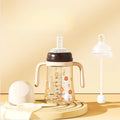 BTN Newborn Baby Dual-Use Straw Drinking Cup – Anti-Choking Learning Sippy Cup - Baby Time Now