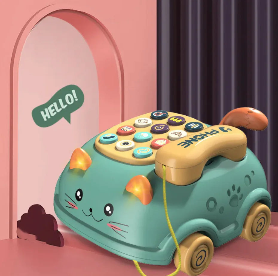 Cat-Themed Baby Mobile Phone Toy - Baby Time Now