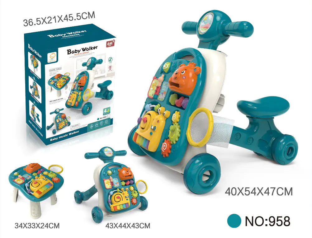 BTN Multifunctional Baby Walker with Music – Learning Toy for 0–3 Years - Baby Time Now