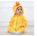 Baby Jumpsuit Newborn Flannel Animal Romper - Baby Time Now