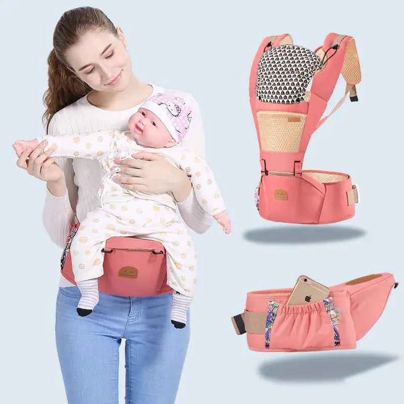 Multifunctional Baby Backpack Carrier with Waist Stool – Ergonomic, Lightweight, and Stylish (0.7kg, Available in 5 Colors)