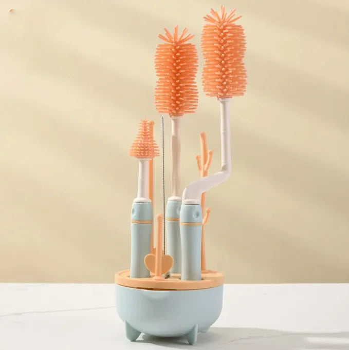 Silicone Baby Bottle Cleaning Brush - Baby Time Now