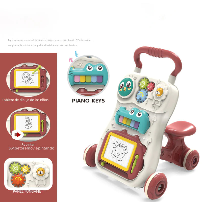 BTN Multifunctional Baby Walker with Music – Learning Toy for 0–3 Years - Baby Time Now